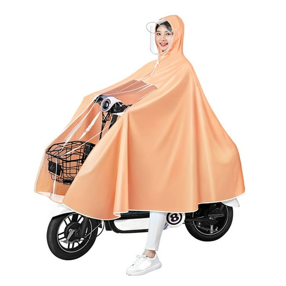 Poncho Electric Scooter Rain Poncho Waterproof Reusable Unisex Bicycle Full Body Long Rain Coat For Adults