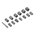 CENL 14 Piece Nut Extractor Set Reverse Thread Sockets with Deep Spiral ...