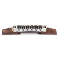 thumbnail image 6 of Adjustable Jazz Guitar Bridge with Roller, Zinc Alloy Rosewood Replacement for Broken Bridges, 6 of 8