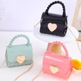 thumbnail image 3 of mdesiwst Women Handbag with Chain Strap Heart Clasp Mini Crossbody Bag Girls Cute Crossbody Purse for Street Dating Shopping, 3 of 8