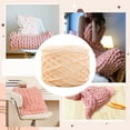 thumbnail image 5 of FVDPWYE Chunky Chenille Yarn Bulky Thick Yarn for Throw Pillow Making Plush Blankets Skin color, 5 of 10
