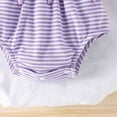 thumbnail image 4 of NOLDARES Baby Girls Birthday Party Dress Newborn Tulle Tutu Romper Bodysuit Outfit(Purple,6-12 Months), 4 of 5