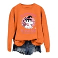 thumbnail image 4 of Womens Sweatshirts Crew Neck Ghost Graphic Printed Halloween Tops Casual Comfy Long Sleeve Basic Pullover Shirts, 4 of 4