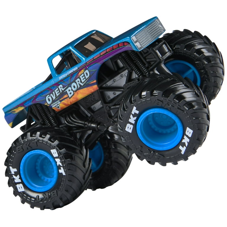 Monster Jam, Official Over Bored Monster Truck, Die-Cast Vehicle, 1:64 Scale, Kids Toys for Boys Ages 3 and up