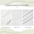 thumbnail image 3 of Round Tablecloth Daisy Butterfly Vintage 60 Inch Table Cover for Dining Polyester Cloth with Scalloped Edges Stain Resistance Kitchen Picnic Party Restaurant Decoration, 3 of 6