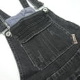 thumbnail image 4 of KIDSCOOL SPACE Girls Shorts,Little Girls Stretchy Denim Ripped Summer Shortalls,Black,7-8 Years, 4 of 6
