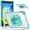 Lightgreen, variant on ELEHOLD Shockproof Case for ipad 10.2 2021/2020/2019, Full Body Protection Clear Back Case with 360° Rotating Hand Strap Kickstand & Djustable Strap,Lightgreen