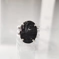thumbnail image 3 of Natural Black Tourmaline Ring, Raw Black Tourmaline Ring, October Birthstone, 3 Twisted Band, 925 Sterling Silver, Womens Ring, Christmas, Thanksgiving, Handmade, Statement Jewelry, Gemstone Ring, 3 of 7