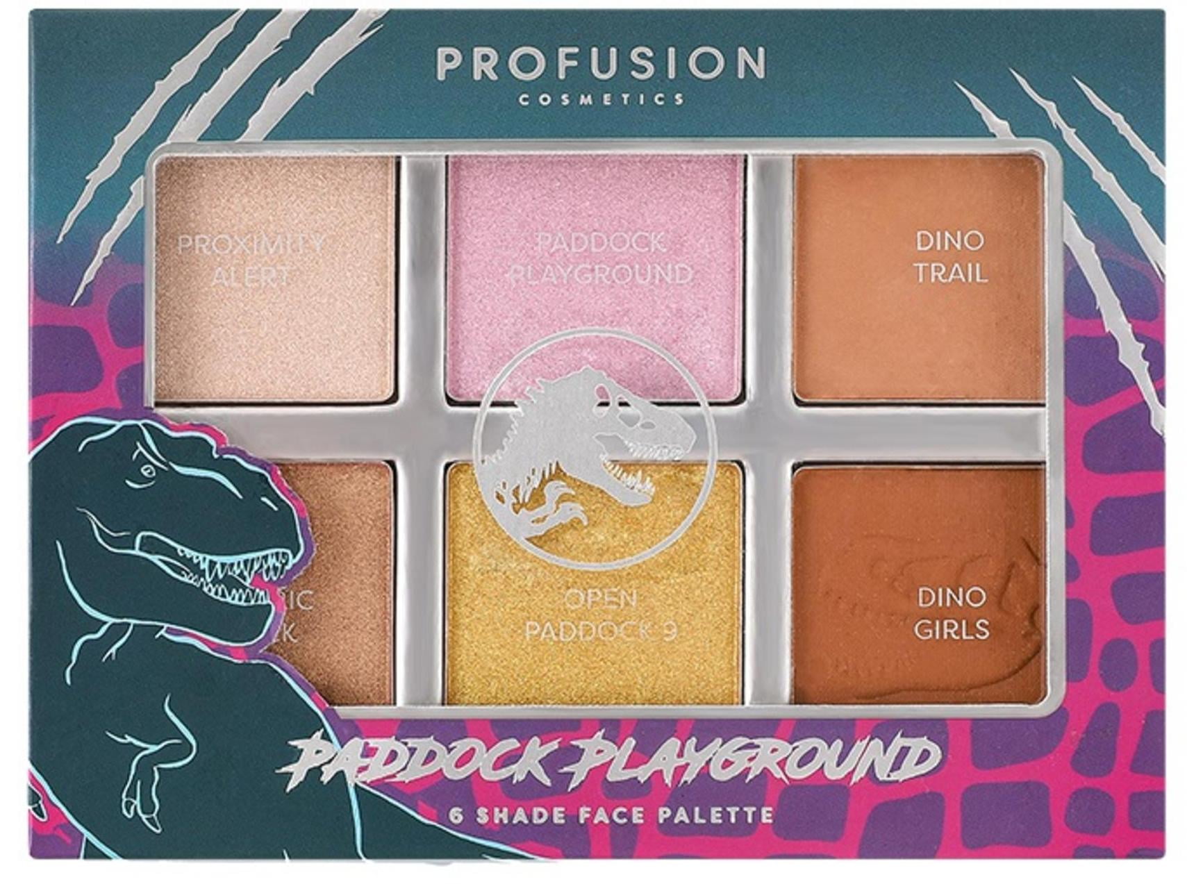 Profusion Cosmetics Jurassic World Paddock Playground 6 Shade Face Palette 3.5 oz