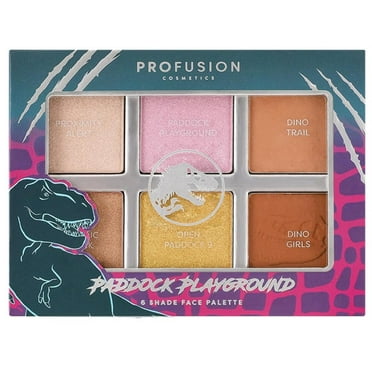 Profusion Cosmetics Jurassic World Paddock Playground 6 Shade Face Palette 3.5 oz