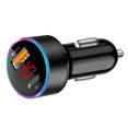 thumbnail image 2 of Cargador de coche con dos puertos USB, CC de 12 V a 24 V, portátil, carga rápida, seguro para teléfono móvil y tableta, 2 of 10