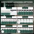 thumbnail image 5 of Lapalife Blackout Velvet Curtains, Moroccan Damask Pattern Rod Pocket Thermal Insulated Velvet Curtain Drapes for Living Room, 2 Panels, 52"x 96", Tuscany Green, 5 of 9