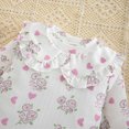 thumbnail image 5 of Toddler Baby Girl Clothes 12 18 24 Months 1T 2T 3T 4T 5T Fall Winter Outfits Contrast Color Long Sleeve Sweatshirt + Flare Pants Sets White Size 2-3 Years, 5 of 9