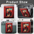 thumbnail image 4 of Orange Cat Sticker Home Kitchen Cover,Window Design Cat Fridge Vinyl Panel Decal,Funny Cat Dishwasher Decorative Cover,Animal Stickers, 23x26inch( Ordinary ), BDTZ007, 4 of 7