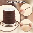 thumbnail image 5 of 2mm Nylon Cord 100 Yards Wind Chime Cord Chinese Knotting Cord Lift Shade Cord Outdoor String for Bracelets Necklaces Macrame Wind Chime Blind Gardening Plant Brown 1roll, 5 of 7