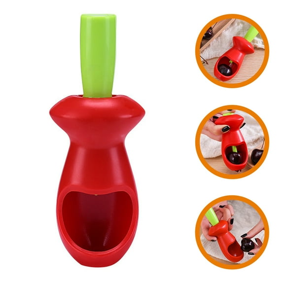 KAJNBN Fruit Core Remover Red Household Cherry Pitter 1Pcs 5.1x2x2in