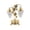 Gold, variant on Metallic Grapevine Hanging Ornament, 6.29 x 5.11 x 8.46 in, Metal Harvest Trinket for Desktop Table Decor