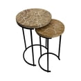thumbnail image 2 of Electra Table Gigogne Ronde de 24 Pouces - Bois Électrifié - Blanc, 2 of 7
