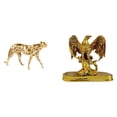 thumbnail image 1 of Figura de guepardo,Figura de guepardo dorado,adorno de escritorio moderno,Escultura,Estatua de resina,figura decorativa para el hogar.,Esculturas de animales coleccionables, 1 of 7