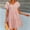 Pink, variant on TIHLMK Summer Dress for Women Women Fashion Summer Print Short Sleeve V-Neck Casual Knee-Length Dress