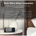 thumbnail image 3 of ZHAOCHENG Reloj despertador digital LED con puerto USB y carga (plateado), 3 of 5
