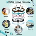 thumbnail image 3 of Artrylin 6 Pcs Anti Nausea Wristband Motion Sickness Bracelet Adjustable Sea Bands for Pregnancy Acupressure Seasickness Wristband Adult and Kids Size Double Rope Extra Tight (Style A), 3 of 7