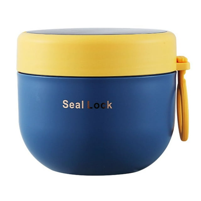 Tasse à Soupe 600ml Étanche Grande Capacité en Acier Inoxydable à Double Paroi Isolée sous Vide pour École