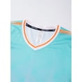 thumbnail image 4 of Kaerm Kids Boys Soccer Jerseys Contrast Color Football Training Shirt Uniform with Shorts Sets Light Blue XXS, 4 of 6
