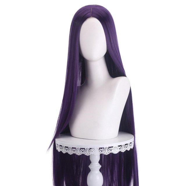 Long Straight Synthetic Wig, 100cm Lightweight & Breathable, Middle Part Realistic Hair Texture for Daily Wear & Cosplay, Comfortable Mesh Cap, Black
