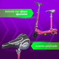 thumbnail image 2 of Scooter Patín Eléctrico Infantil con Asiento Eco-Forte 120W 12km/h Rosa AEIOU, 2 of 9