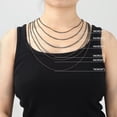 thumbnail image 4 of ChainsHouse Chain Necklaces for Men,Black Chains Hip Hop Necklaces for His Dad Birthday Christma's Day Jewelry Gift,18"-30" Length(Box), 4 of 9