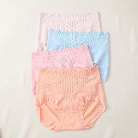 Teissuly 7PCWomen Briefs Waist Seamless Soft Elastic Thin Lady Underpants Female Breathable Underwear