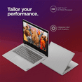 thumbnail image 4 of Lenovo IdeaPad 3i 14 Laptop, Student and Business, 14" FHD Screen, Intel i3-1115G4 Processor, 20GB RAM, 2TB SSD, HDMI, Webcam, Dolby Audio, Wi-Fi 6, Windows 11 Home, Platinum Grey + 4in1 Accessory, 4 of 10