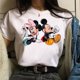 thumbnail image 1 of KISS Mickey and Minnie Cute Women's Top O-Neck Summer Women's T-Shirt Kawaii Mickey Mouse Casual TopM Gao Jinjia LED, 1 of 2