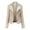 Beige, variant on Lindreshi Shackets for Women Fall Women Fashion Casual Comfortable Soild Long Sleeve Tops Jacket Outwear