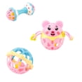 thumbnail image 3 of Baby Silicone Grip Rattle Toy Set, Boilable Soft Teething Hand Bells & Sensory Ball, Multisensory Early Developmental Educational Toy for 0-3 3-6 6-12 Months Newborn Boys Girls, Baby Shower Gift, 3 of 7