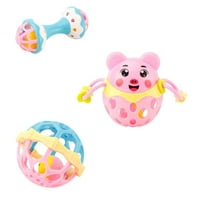 JVBTVB Toys, Can Be Boiled to Soothe Early Childhood Education Fitness Soft Rubber Animals Grip Balls Shaking Bells ToyHoliday Gifts