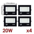 thumbnail image 2 of 200W Flood Light LED Outdoor Spotlights Tempered S Floodlight IP66 Waterproof LED Projector Garden Light Gara Light ,Wide Application, 2 of 8