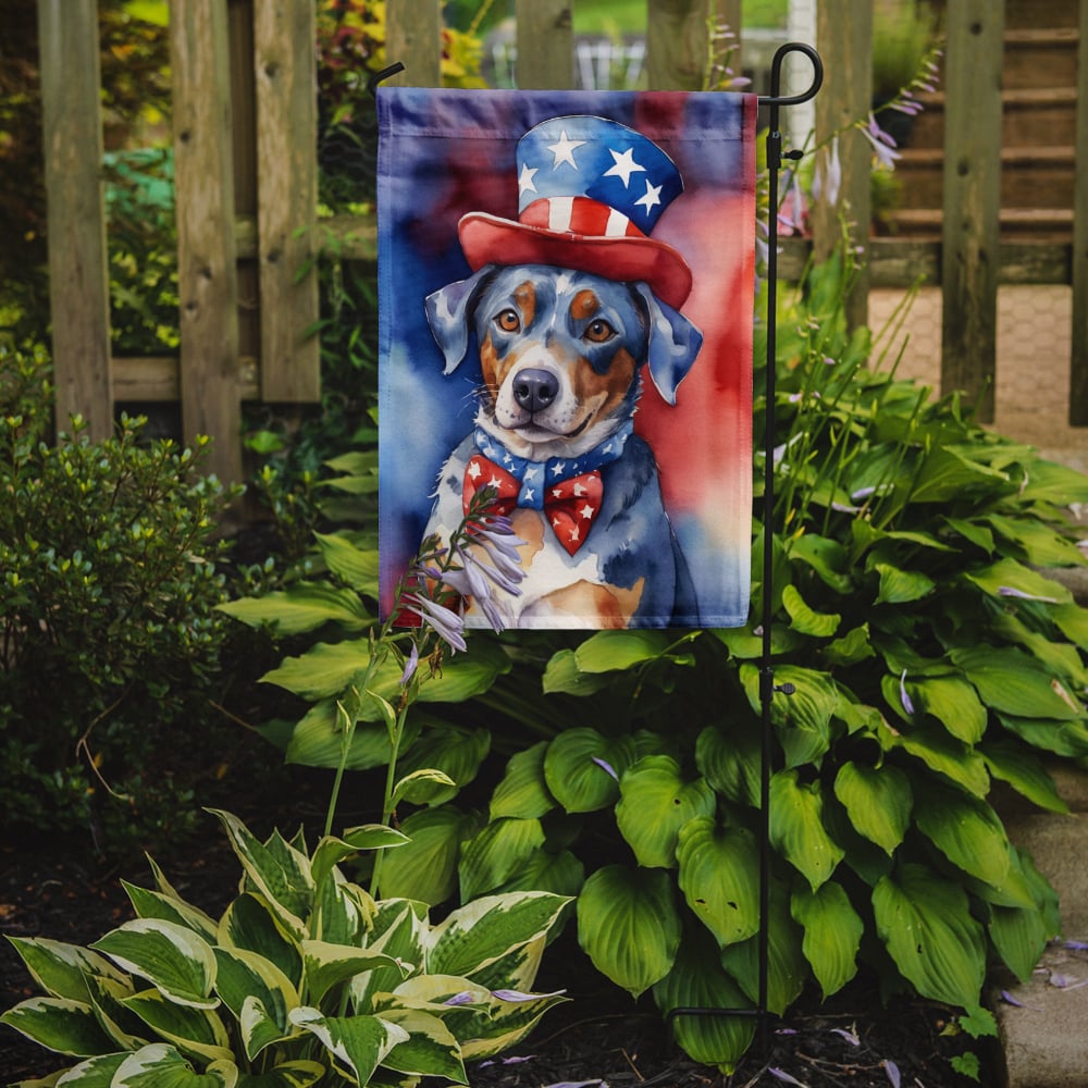 Catahoula Patriotic Garden Flag 11.25 in x 15.5 in