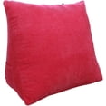 thumbnail image 1 of Dauerhaft Dreieckauflage Rckenlehnenauflage Samtkissen Schlafsofa Brostuhlruhe Kissen Sanft (color : Rojo, 40x20x30cm Hy, 1 of 4