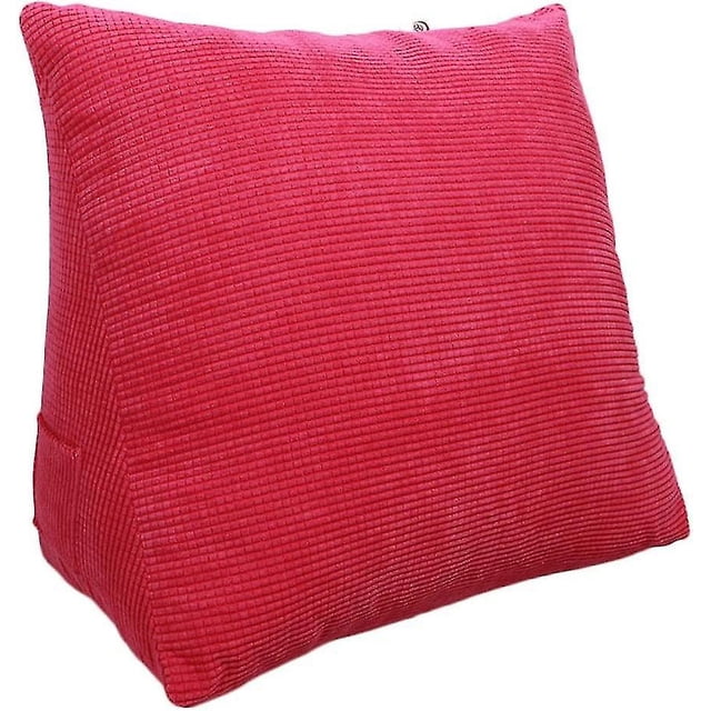 Dauerhaft Dreieckauflage Rckenlehnenauflage Samtkissen Schlafsofa Brostuhlruhe Kissen Sanft (color : Rojo, 40x20x30cm Hy