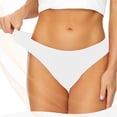 thumbnail image 7 of NMMUED Mid Waisted Bikini Bottoms for Women - Full Coverage Bathing Suit Swimsuit Basic Swim Briefs White L, 7 of 7