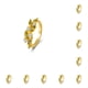 thumbnail image 3 of Anillo de cristal Sonducket para mujer elegante vintage nudillo Tamaño 7, 3 of 6