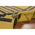 thumbnail image 6 of Casavani Handblock Printed Yellow Cotton Carpets Square Bedroom Dining Room Kitchen Carpet Area Rugs 12x12 feet, 6 of 6