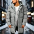 thumbnail image 6 of Wutalume Men's Large Size Loose Casual Long Quilted Down Jacket, Thickened Winter Windproof Warm Full Zip Hooded Outdoor Clothing, for Extreme Cold and Daily Commute,Gray M, 6 of 6