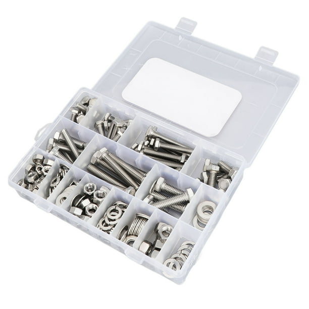 Juego De Tornillos Hexagonales, Roscas Transparentes Versátiles, Kit Surtido De Pernos Y Tuercas De Operación Simple, 246 Piezas, Portátil Para Electrodomésticos
