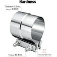 thumbnail image 3 of 3.5" Exhaust Clamp,3 1/2 in Lap Joint Band Clamp Stainless Steel for Pipes,Mufflers,Catalytic Converters (1, 3.5 inch), 3 of 15