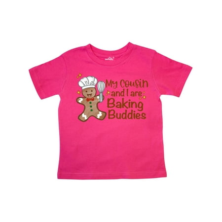 

Inktastic My Cousin And I Are Baking Buddies Gift Toddler Boy or Toddler Girl T-Shirt