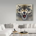 thumbnail image 3 of Trademark Fine Art 'Wolf Roaring' Canvas Art by Harro Maass, 3 of 3