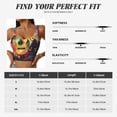 thumbnail image 5 of Rateoe World Map Guitar Illustration Print Womens' Sports Bras Scoop Neck Sports Vest- Padded U Back Seamless High Impact Support-Medium, 5 of 8